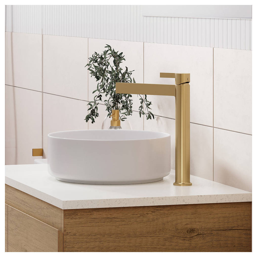 Sansa Tall Basin Mixer, Urban Brass