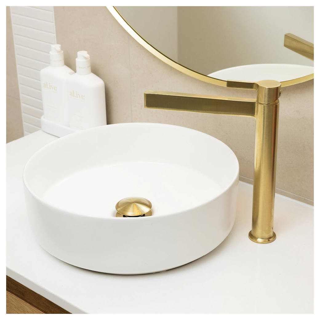 Sansa Tall Basin Mixer, Urban Brass