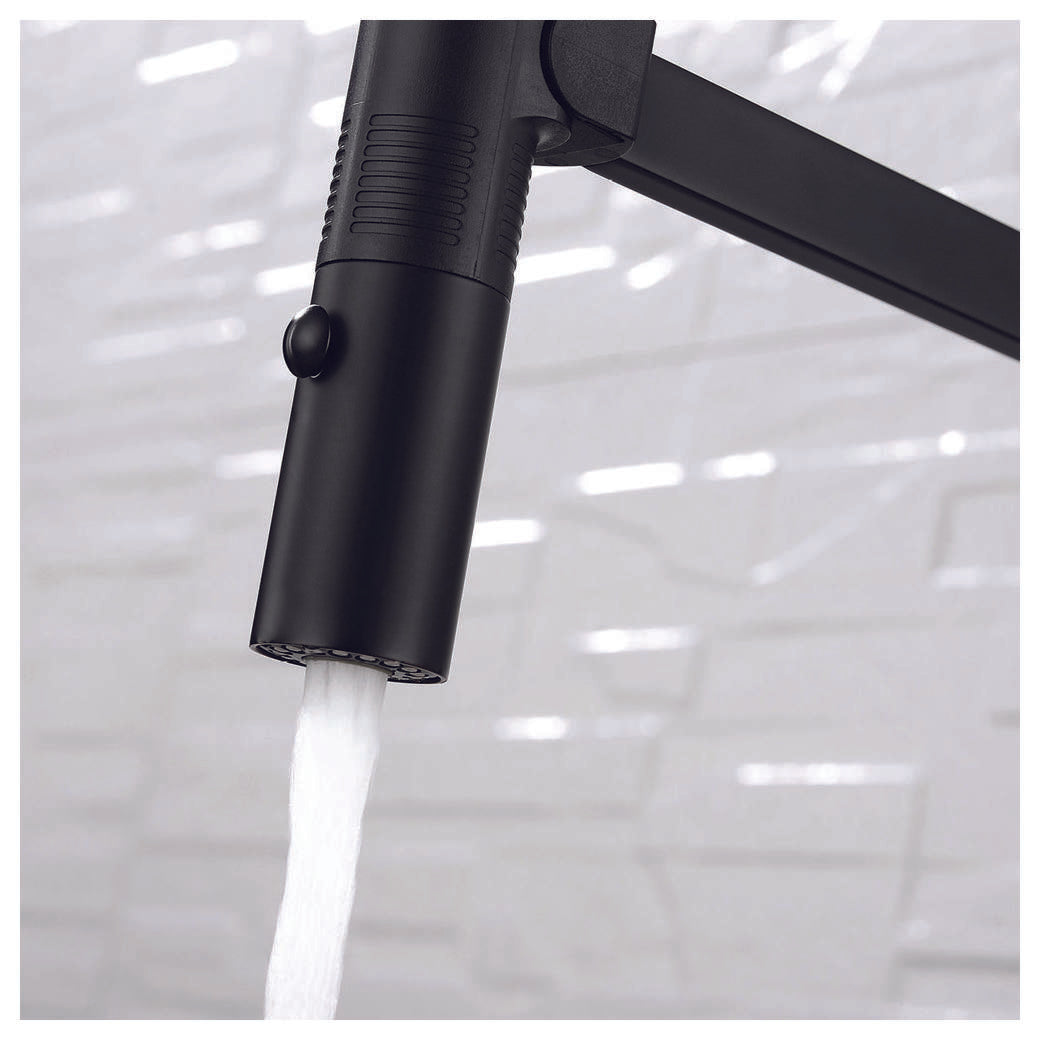 Sansa Pull Down Sink Mixer, Gun Metal