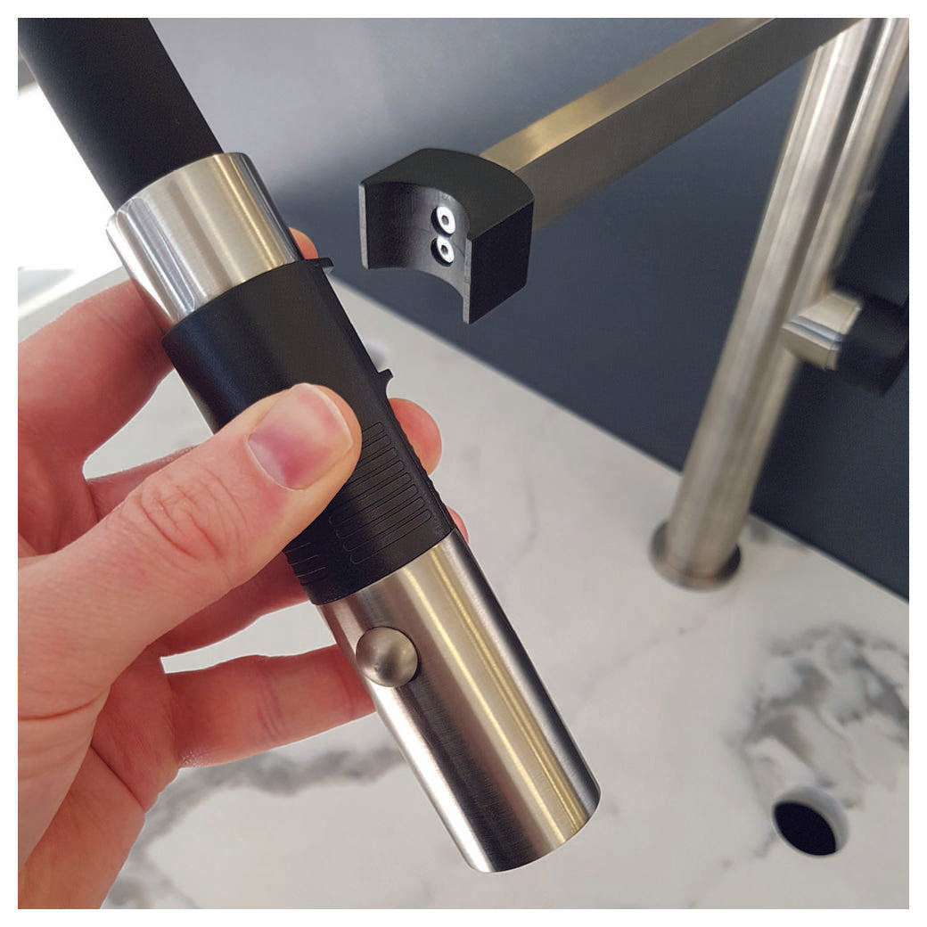 Sansa Pull Down Sink Mixer, Gun Metal