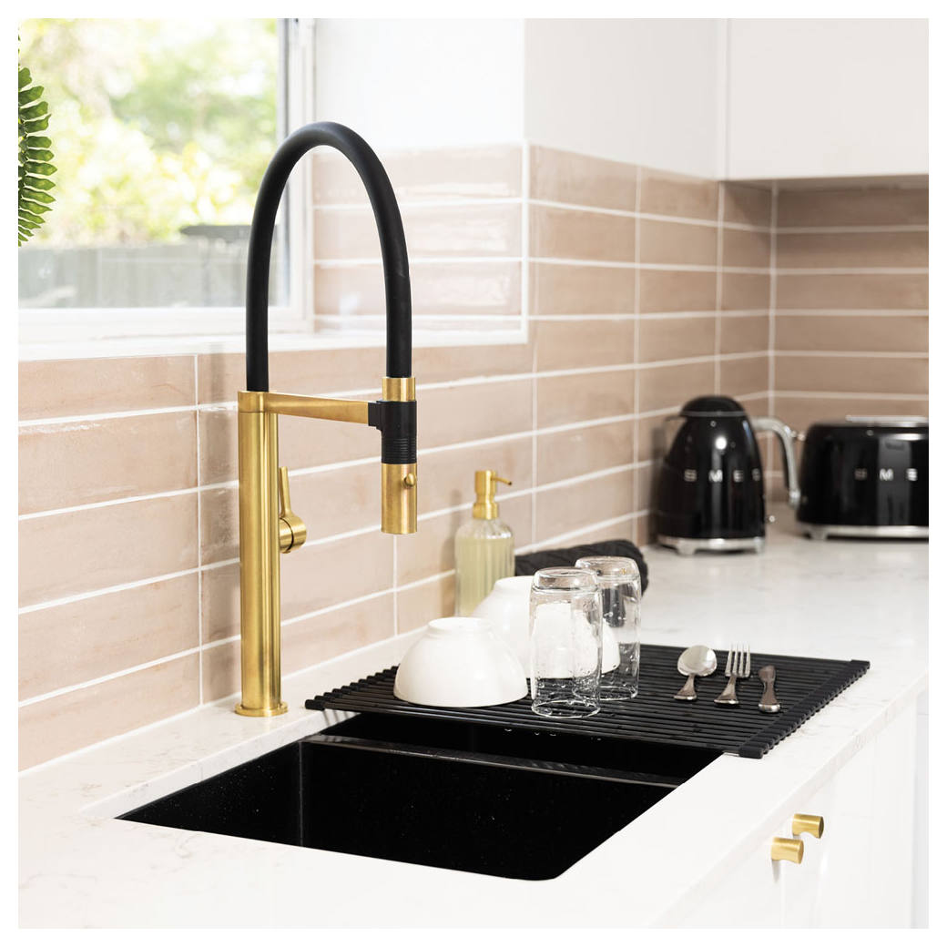 Sansa Pull Down Sink Mixer, Urban Brass