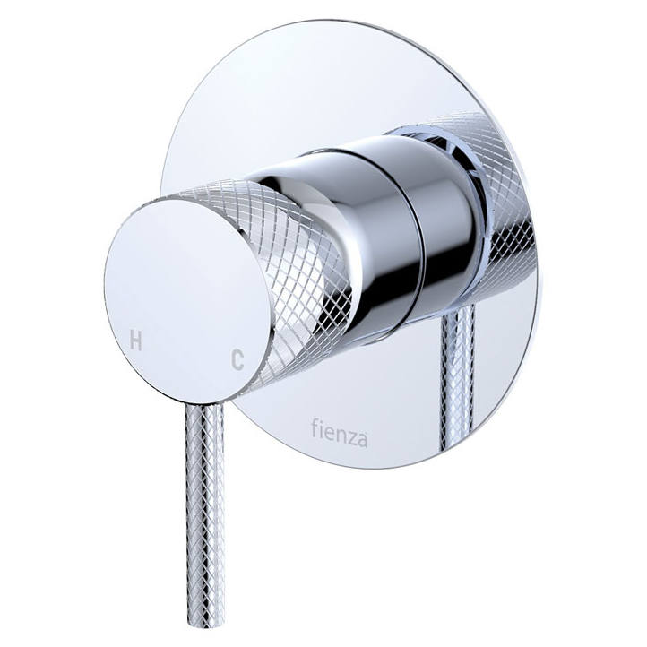 Axle Wall Mixer, Large Rnd Plate, Chrome