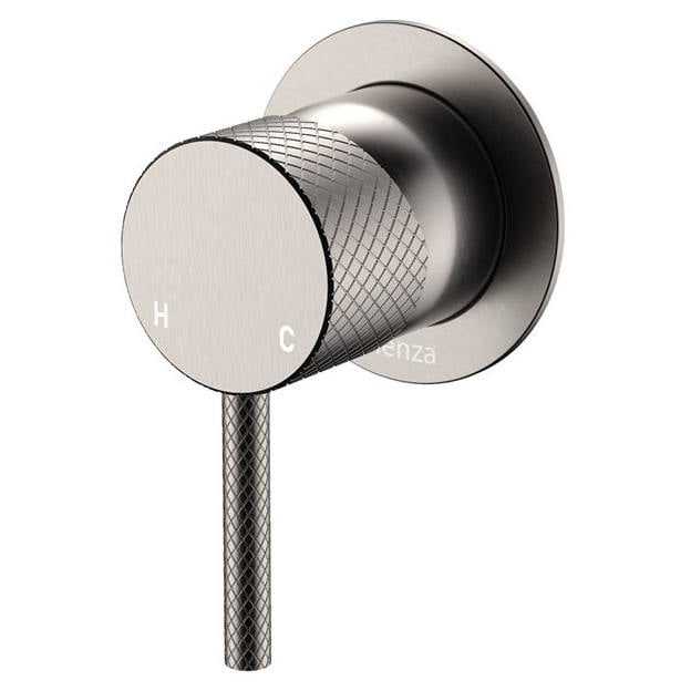 Axle Wall Mixer, Small Rnd Plate, Brushed Nickel