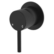 Axle Wall Mixer, Small Rnd Plate, Matte Black