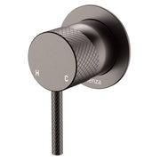 Axle Wall Mixer, Small Rnd Plate, Gun Metal