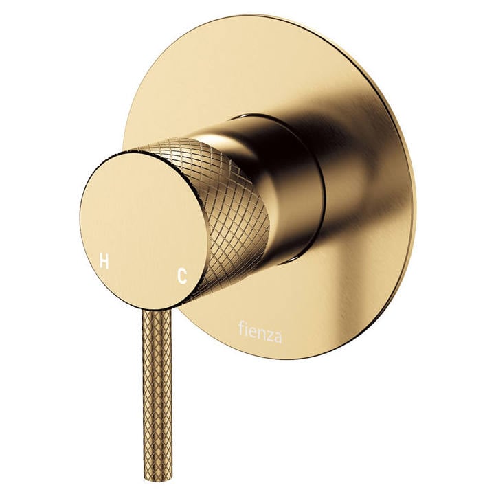 Axle Wall Mixer, Large Rnd Plate, Urban Brass