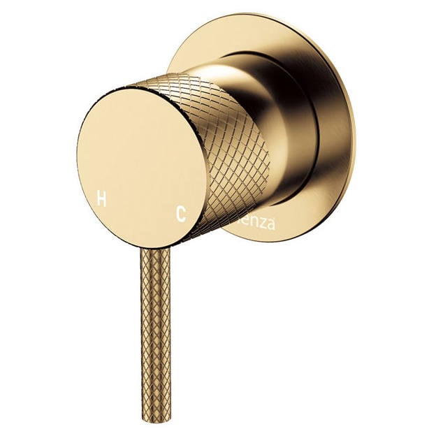 Axle Wall Mixer, Small Rnd Plate, Urban Brass