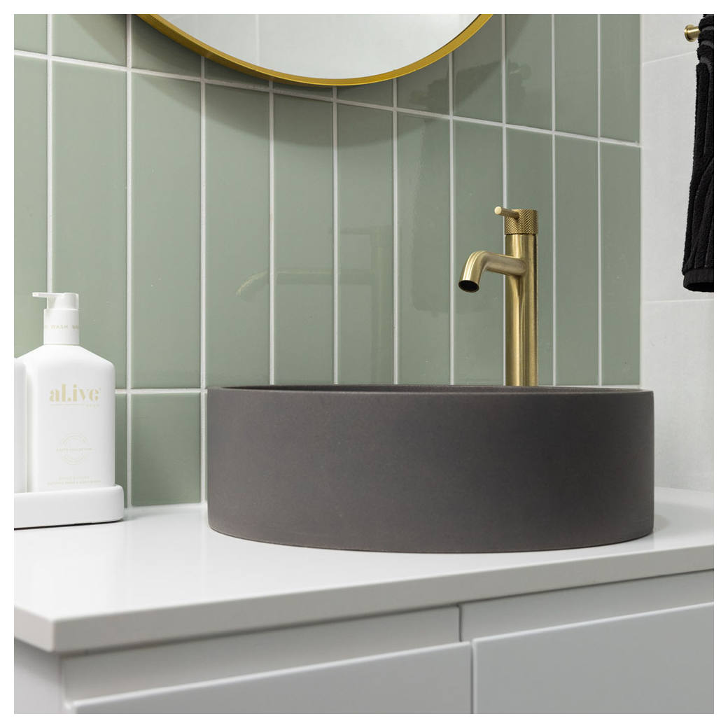 Axle Tall Basin Mixer, Urban Brass