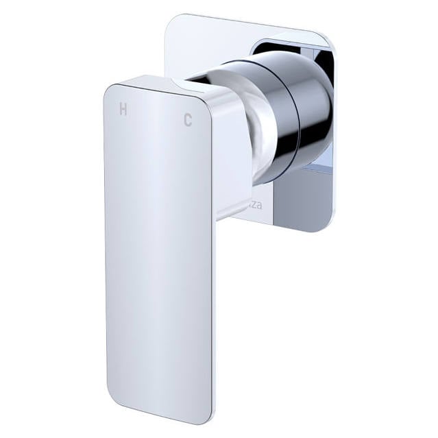 Tono Wall Mixer, Square Plate, Chrome