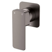 Tono Wall Mixer, Square Plate, Gun Metal