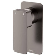 Tono Wall Mixer, Rect Plate, Gun Metal