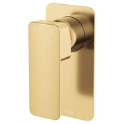 Tono Wall Mixer, Rect Plate, Urban Brass