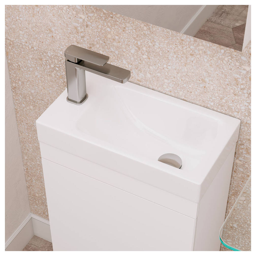 Tono Basin Mixer, Brushed Nickel