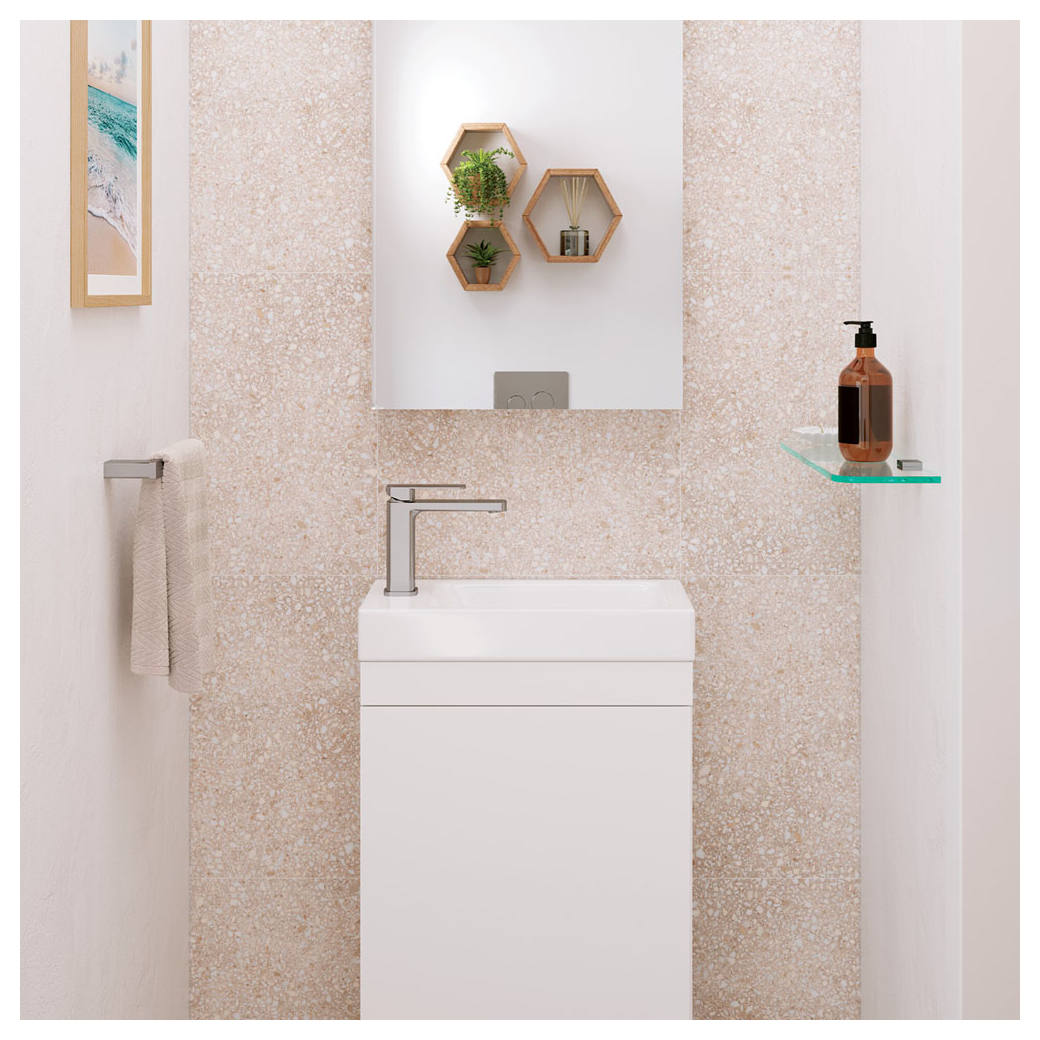 Tono Basin Mixer, Brushed Nickel