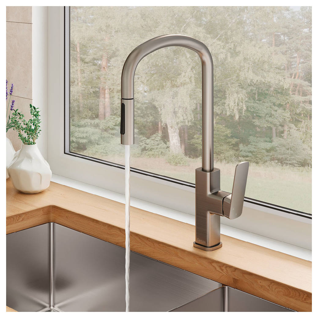 Tono Pull Out Sink Mixer, Brushed Nickel