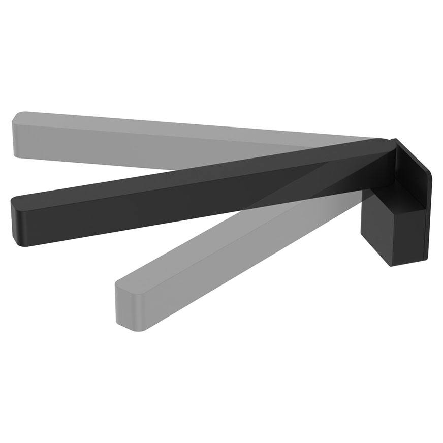 Tono Swivel Bath Outlet, Matte Black