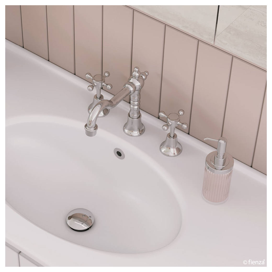 Lillian Basin Set, Chrome