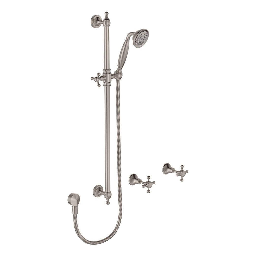 Lillian Rail Shower Set, Brushed Nickel