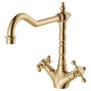 Lillian Shepherds Crook Sink Mixer, Urban Brass