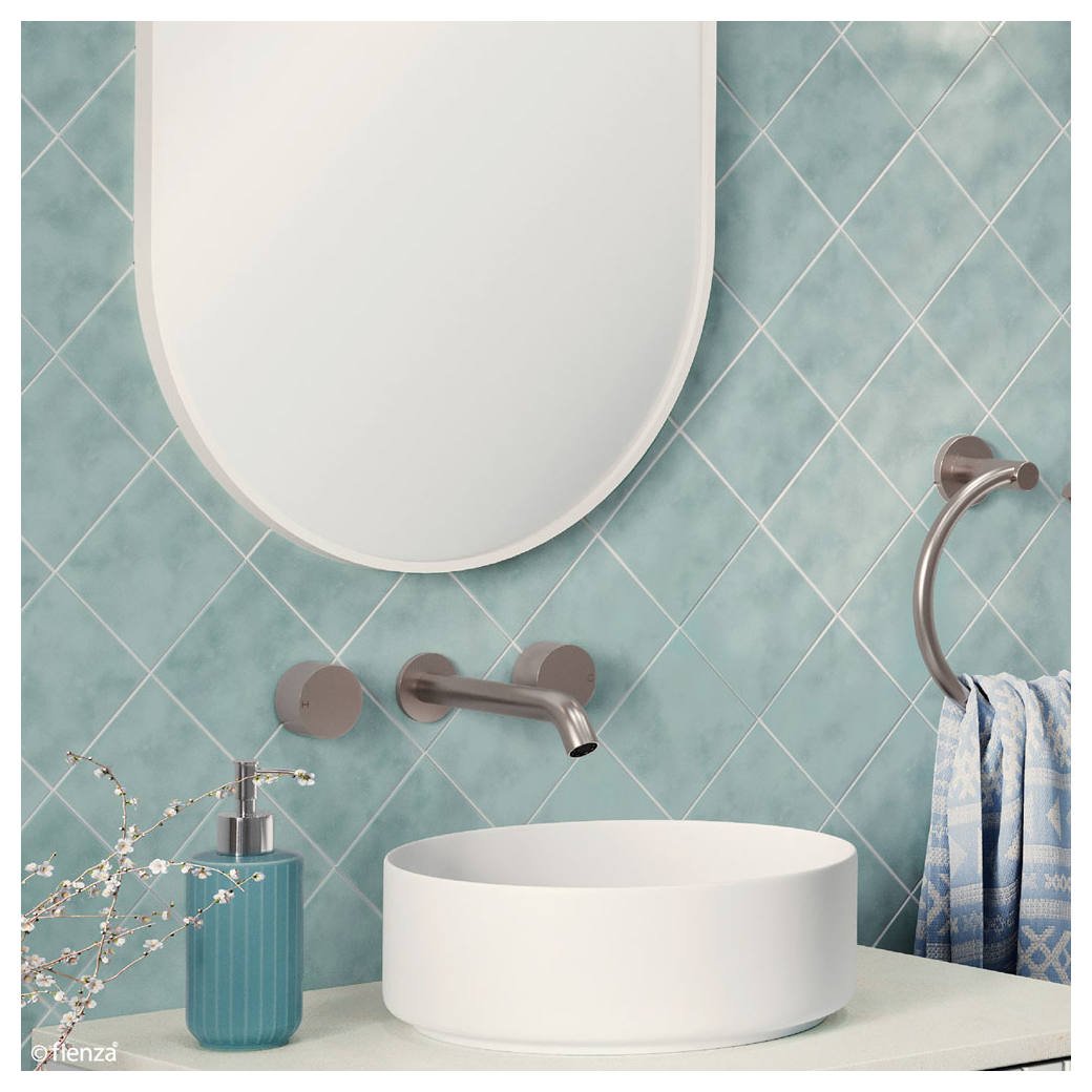 Kaya Wall Tap Set, Brushed Nickel