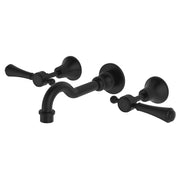 Lillian Lever Wall Set, Matte Black