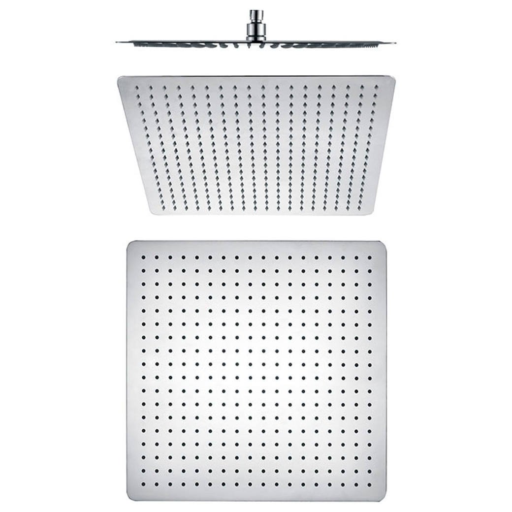 Slice Square Shower Head, 400mm, Chrome