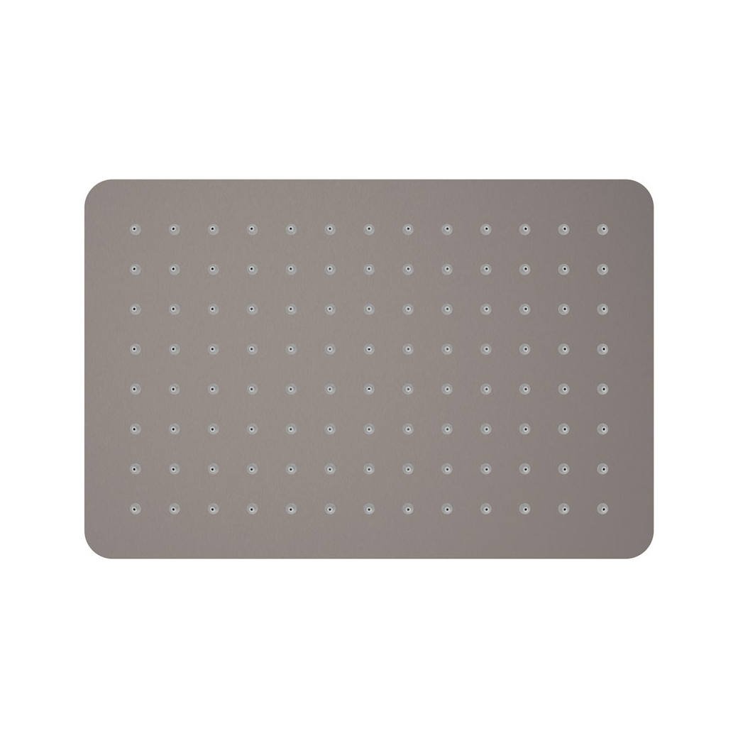 Koko Rectangular Shower Head, Gun Metal
