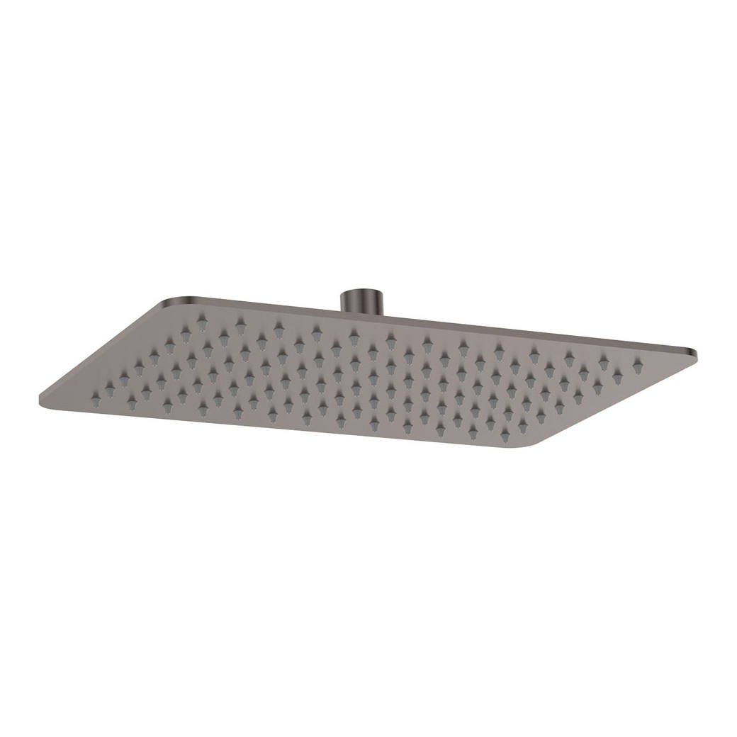 Koko Rectangular Shower Head, Gun Metal