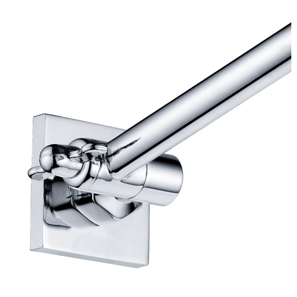 Slice Square Swivel Arm Wall Shower, Chrome