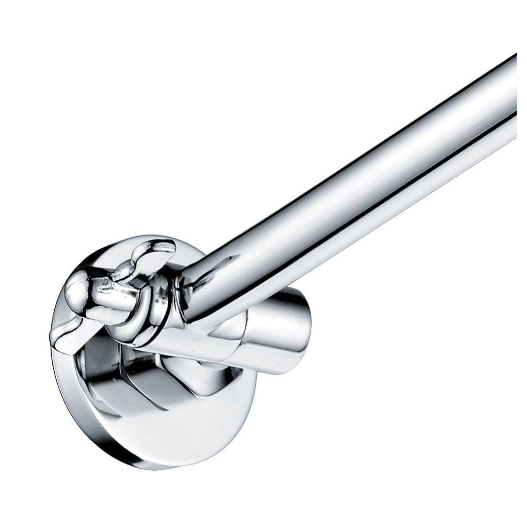 Slice Round Swivel Arm Wall Shower, Chrome