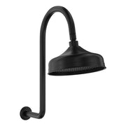 Lillian Wall Arm Shower Set, Matte Black