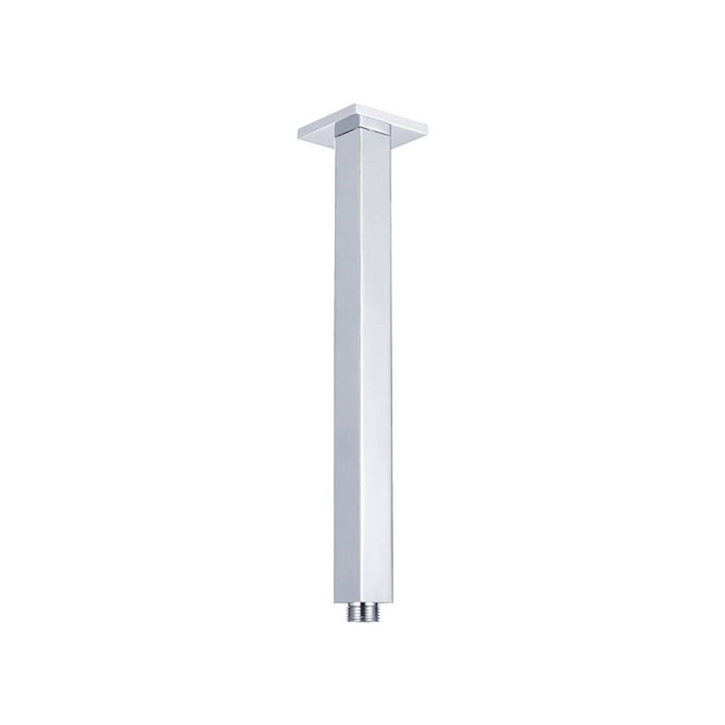 Square Chrome Ceiling Dropper, 5 Lengths, Chrome