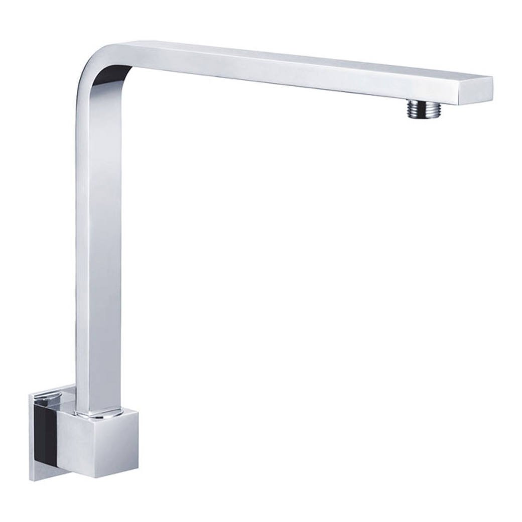 Square Fixed Gooseneck Arm, Chrome