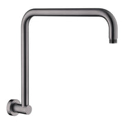 Round Fixed Gooseneck Shower Arm, Gun Metal