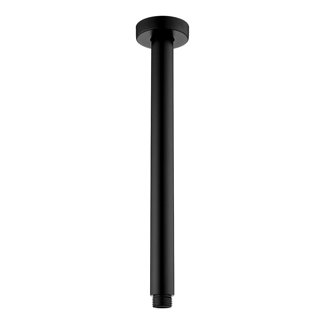 Round Shower Dropper, 300mm, Matte Black