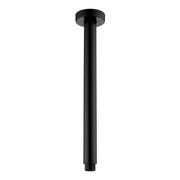 Round Shower Dropper, 300mm, Matte Black