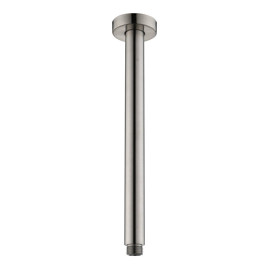 Round Shower Dropper, 300mm, Brushed Nickel