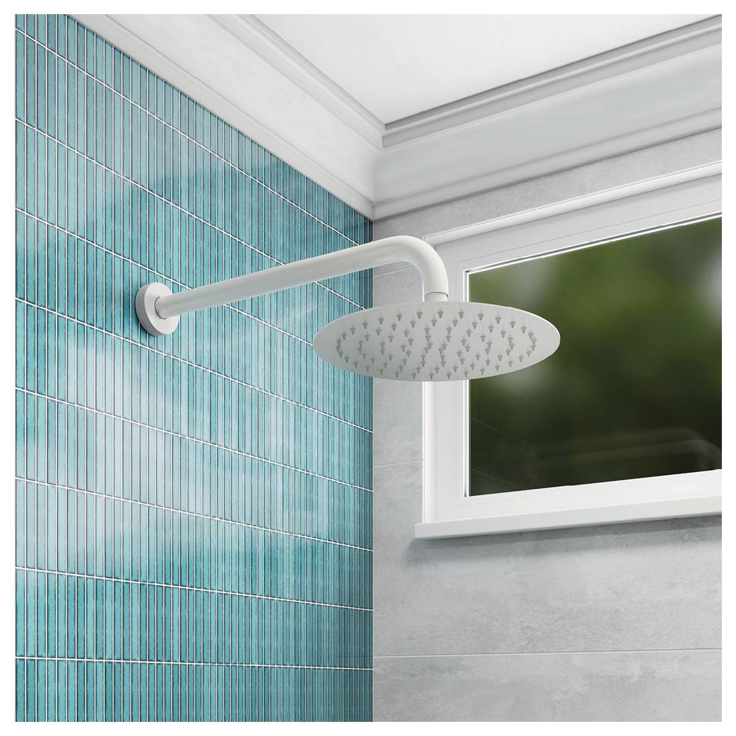 Kaya Shower Arm, Matte White