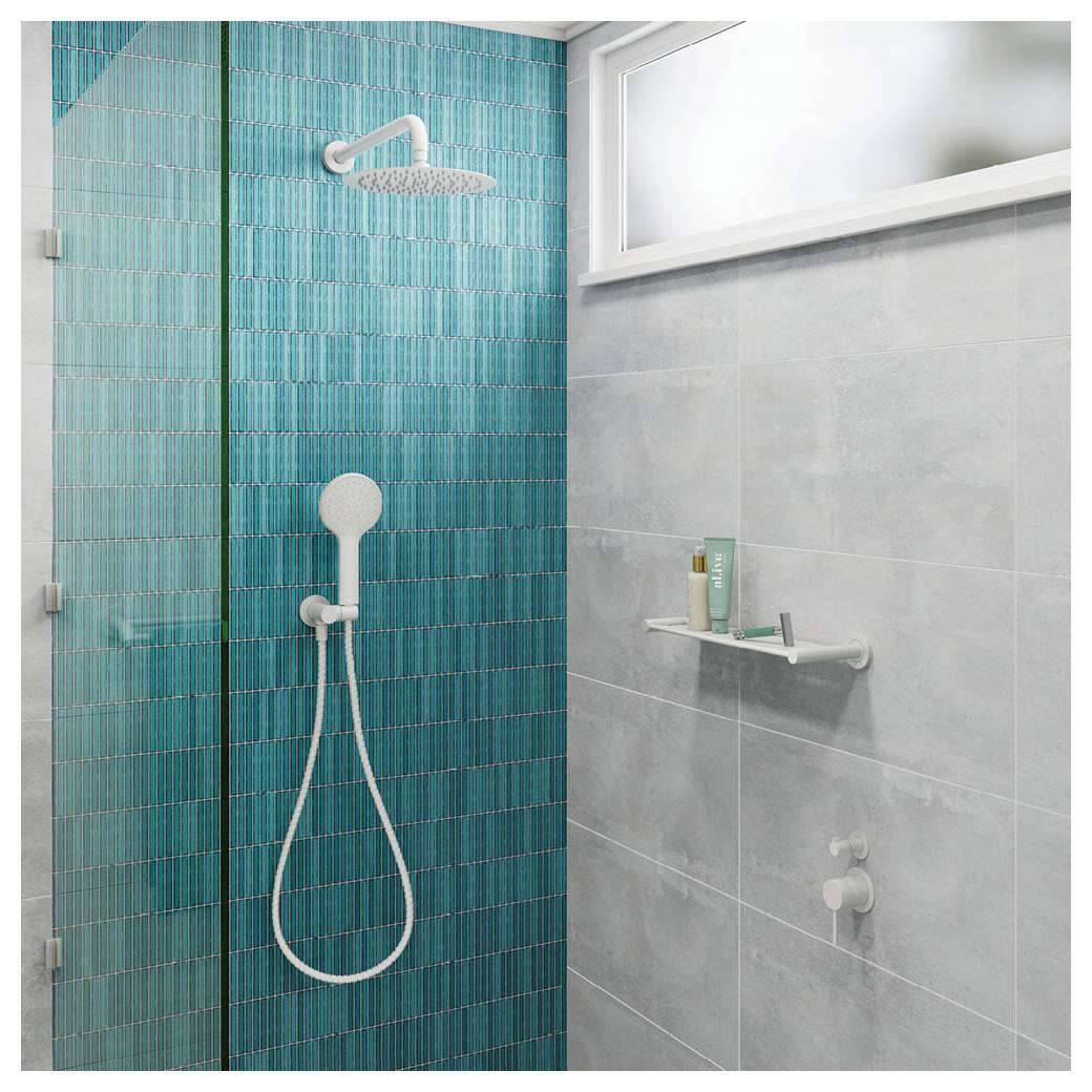 Kaya Shower Arm, Matte White