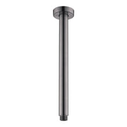 Round Shower Dropper, 300mm, Gun Metal