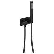 Hustle Hand Shower, Soft Square Plate, Matte Black