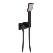 Koko Hand Shower, Soft Square Plate, Matte Black