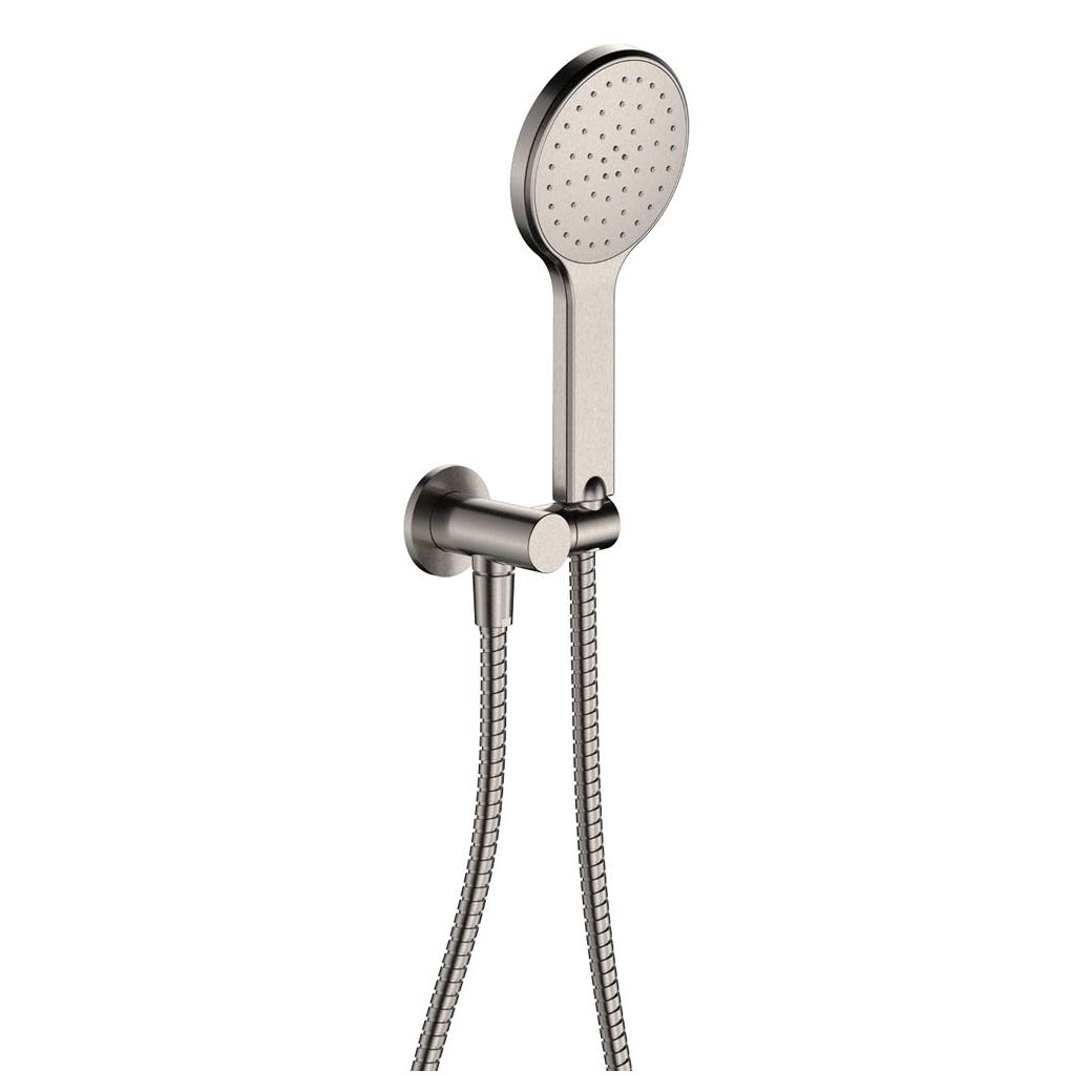 Kaya Hand Shower, Round Plate, Brushed Nickel