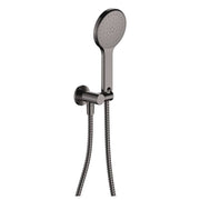 Kaya Hand Shower, Round Plate, Gun Metal