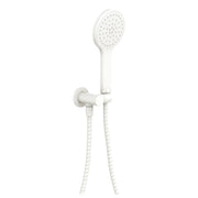 Kaya Hand Shower, Round Plate, Matte White