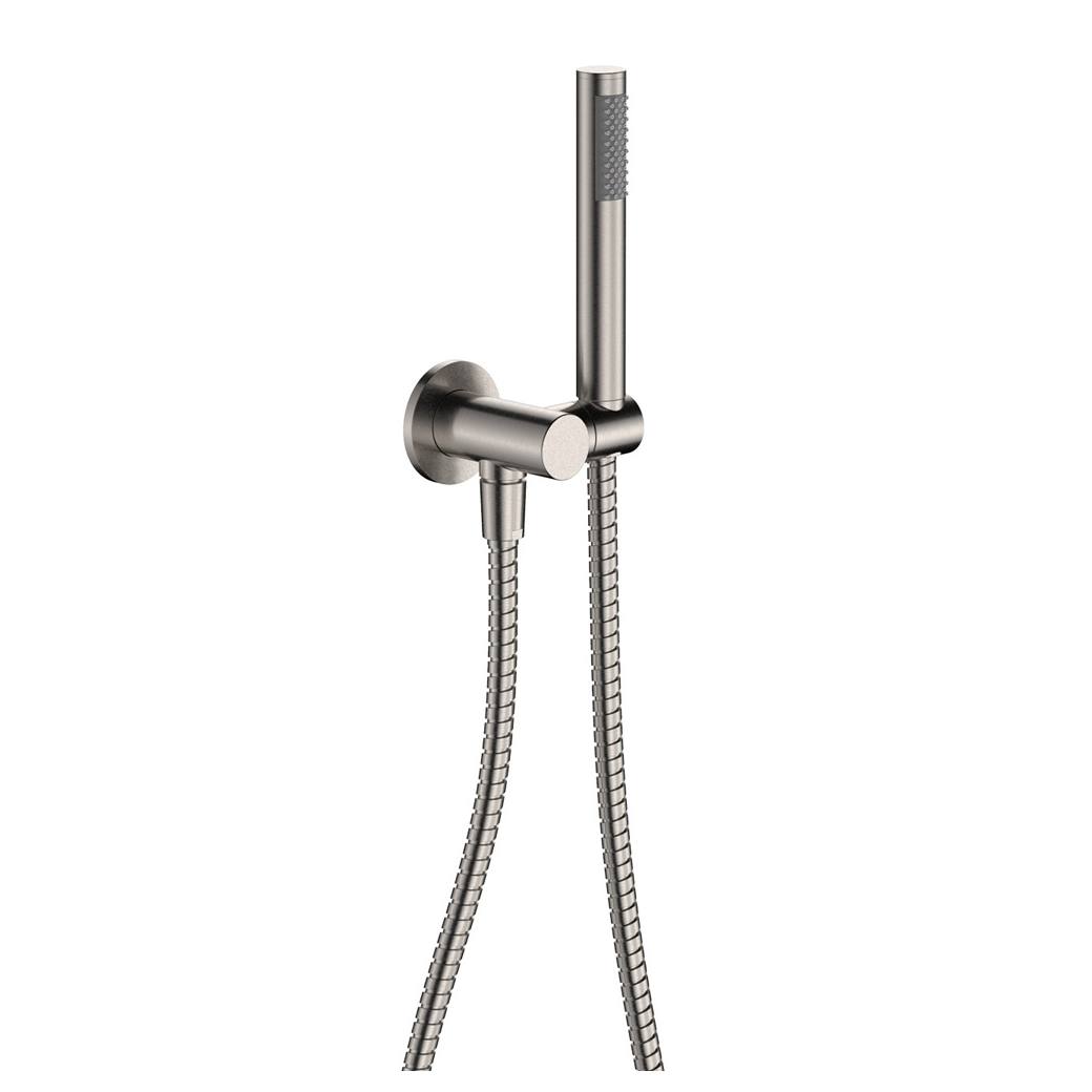 Isabella Hand Shower, Round Plate, Brushed Nickel