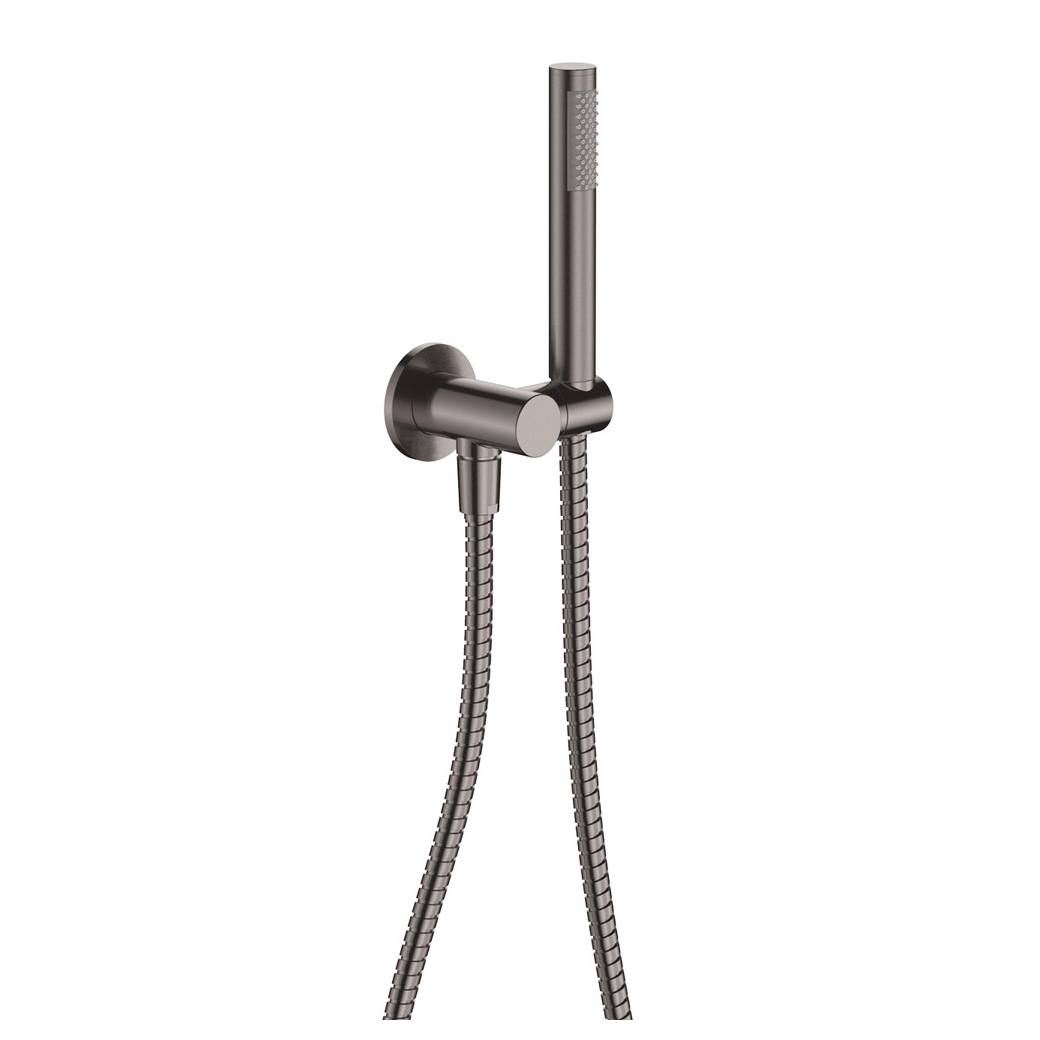Isabella Hand Shower, Round Plate, Gun Metal