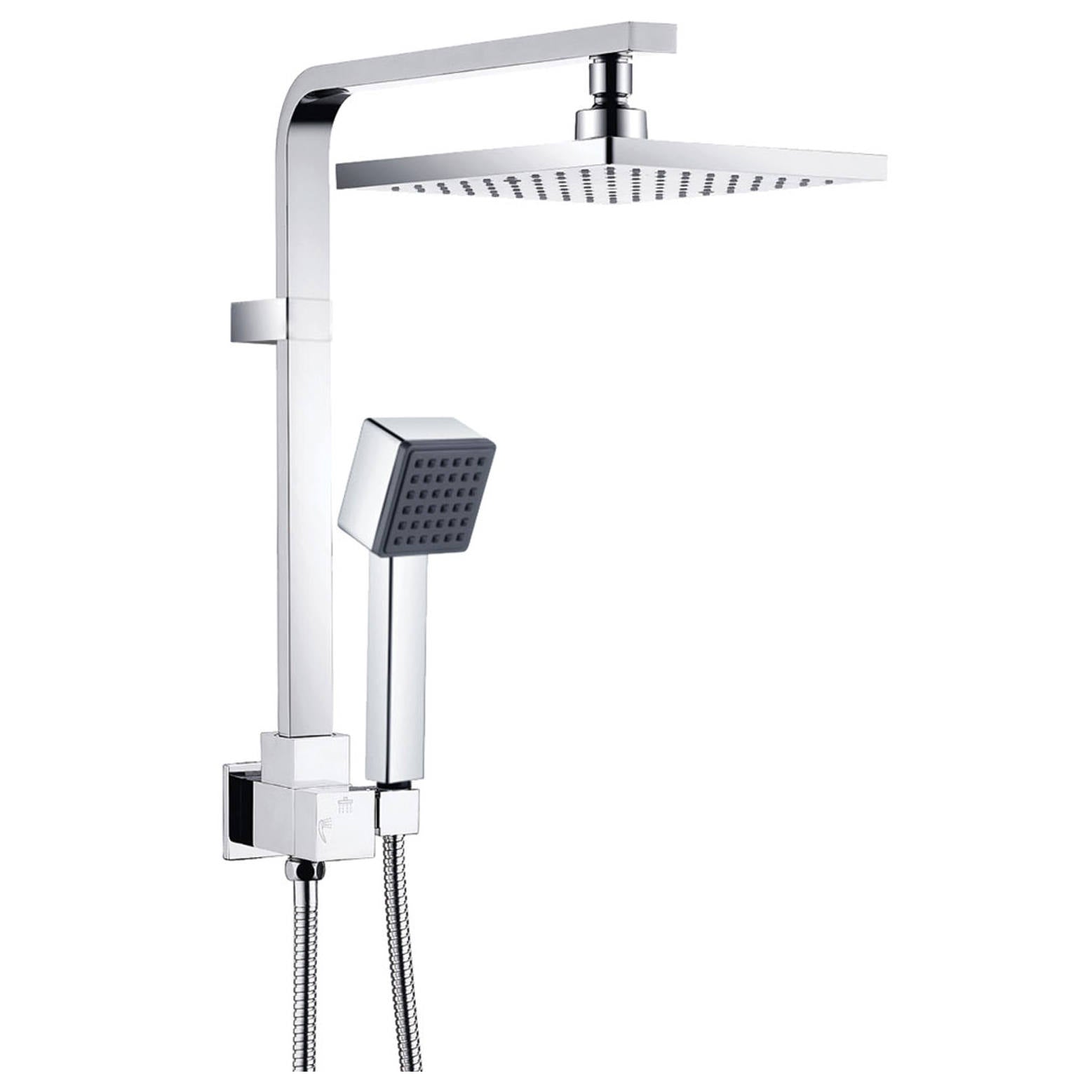 Modena Twin Half-Rail Shower, Chrome