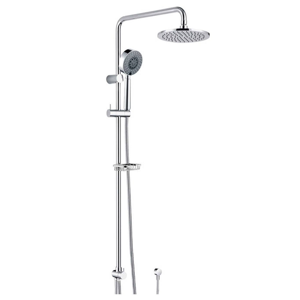 Michelle Multifunction Twin Shower with Soap Basket, Chrome
