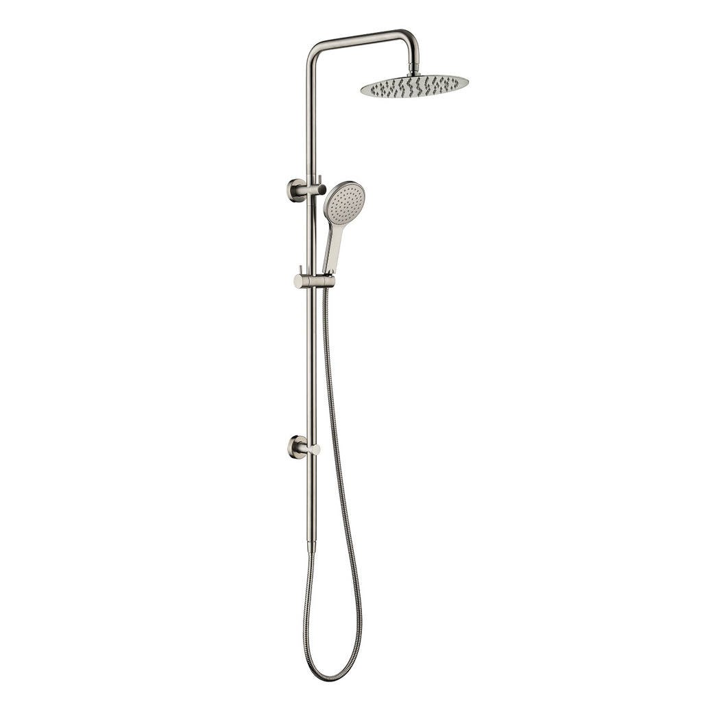 Kaya Twin Shower, Brushed Nickel